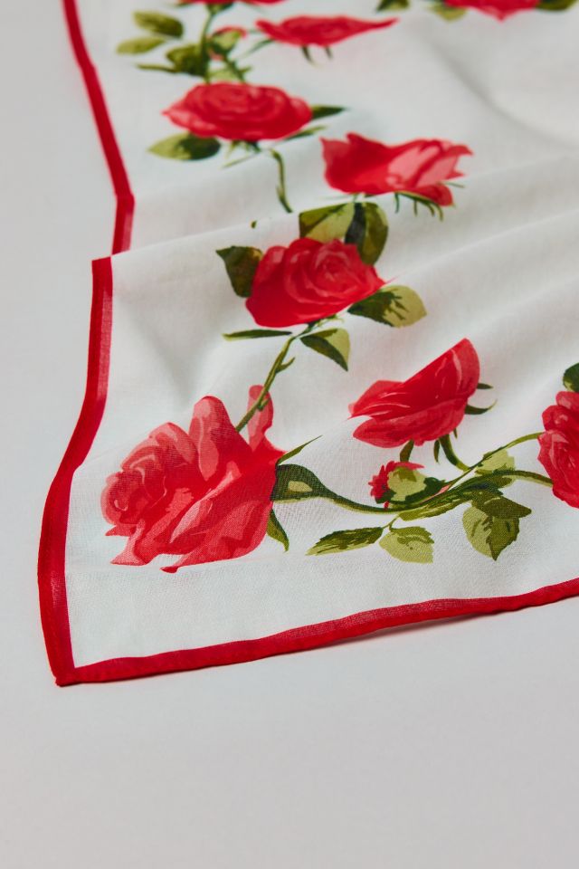 Rose Print Cotton Bandana #2