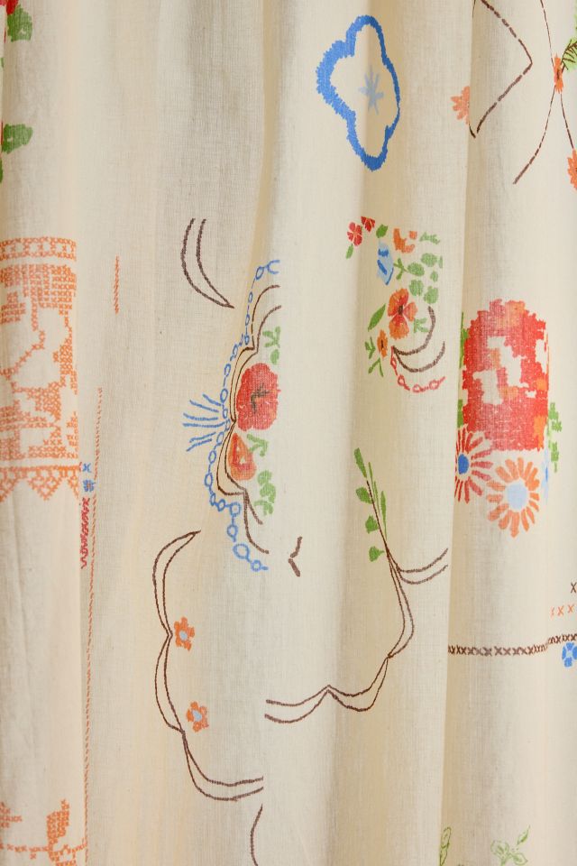 Irene Hanky Patterned Window Panel #2