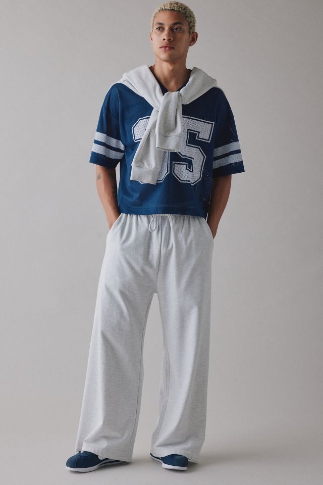 Standard Cloth Relaxed Fit Open Hem Wide Leg Sweatpant
