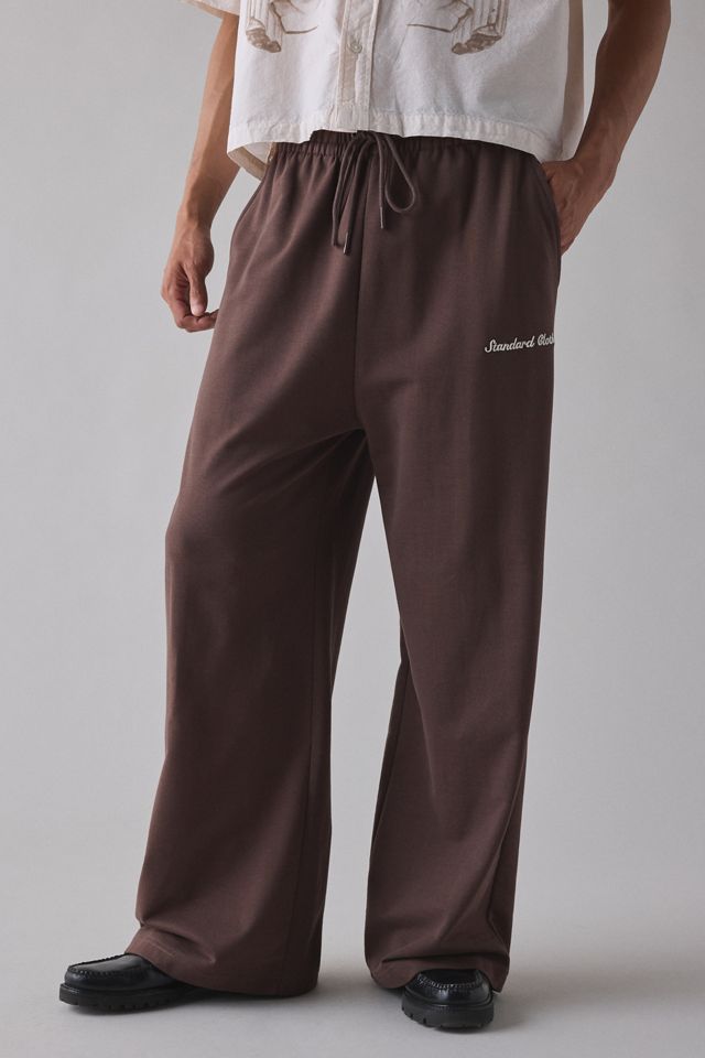 Standard Cloth Relaxed Fit Open Hem Wide Leg Sweatpants #1
