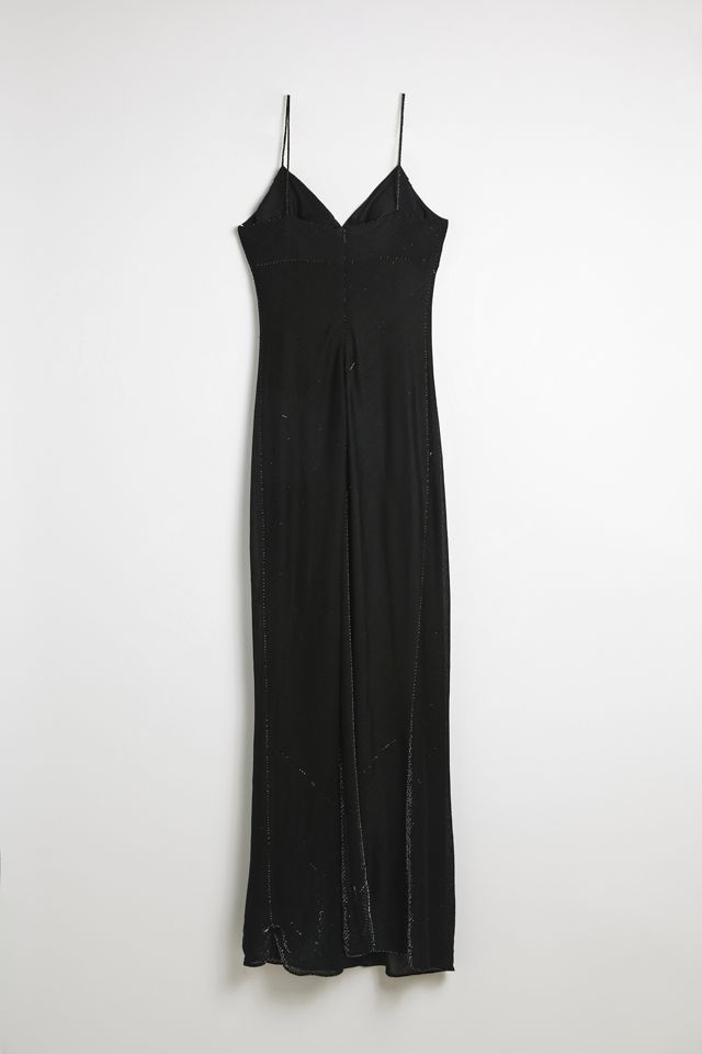 shimmered maxi dress / black shimmer