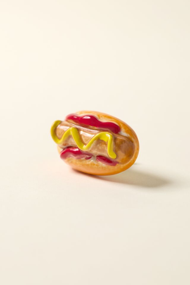 Bouton en Céramique en Forme de Hot Dog #1