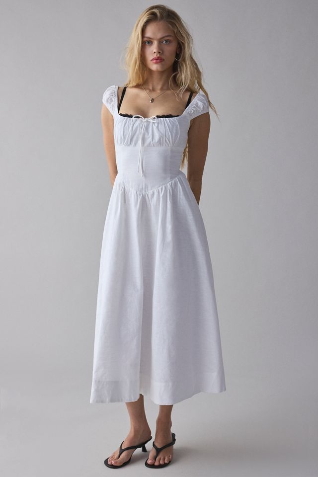 white milkmaid dress Renaissance Cotton Chemise Medieval Paesant Ren Faire Costume This isnt your bra size Satin Milkmaid Mini Dress