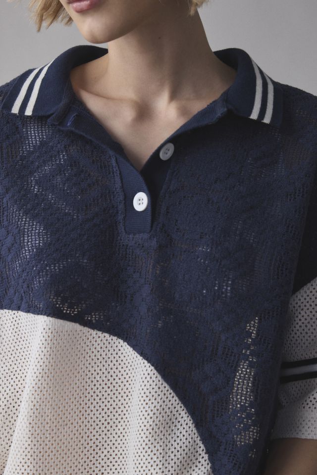 BDG Billie Oversized Lace Polo Shirt #2