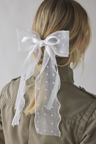 Barrette à Nœud en Ruban de Mousseline Inez