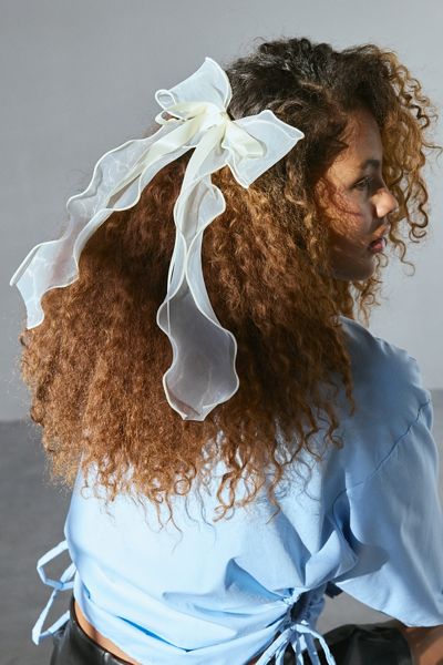 Inez Chiffon Ribbon Hair Bow Hair Clip