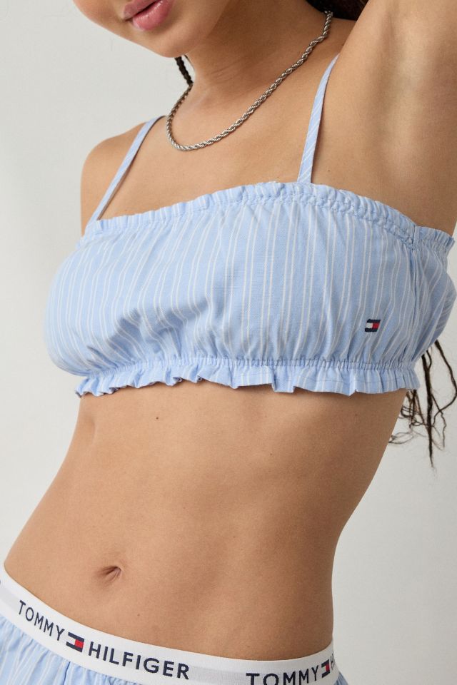 Out From Under X Tommy Hilfiger Shirred Cotton Bralette #1