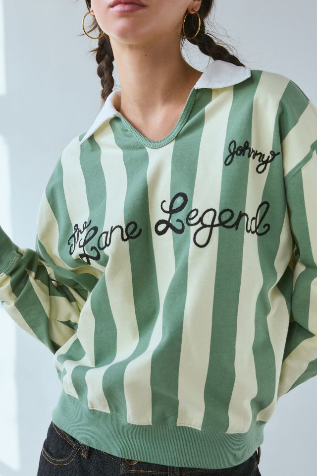 BDG Lane Legend Embroidered Graphic Collared Pullover #3