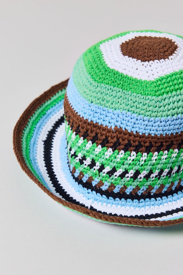 Wyeth Stripe Pattern Knit Bucket Hat #2