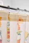 Jar-Din Floral Patterned Shower Curtain