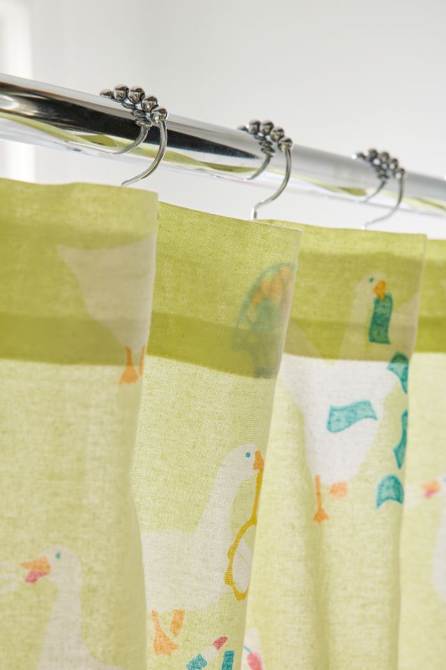 Cheeky Goose Patterned Shower Curtain #2