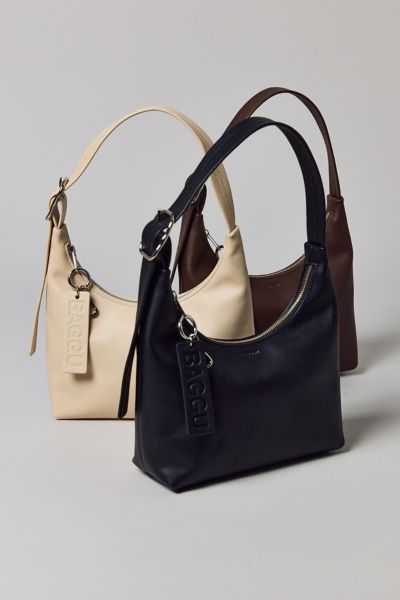 BAGGU Mini Recycled Leather Shoulder Bag