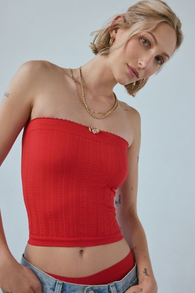 Out From Under Sweet Pea Pointelle Seamless Tube Top Product Page