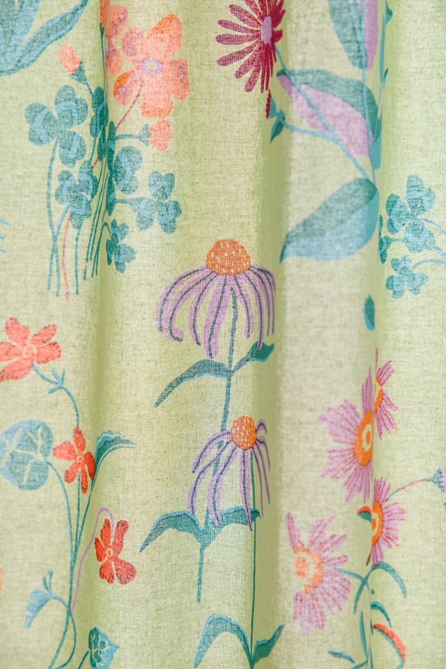 Flori Wildflower Patterned Shower Curtain #1