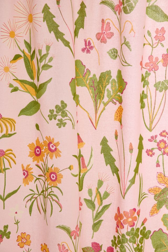 Flori Wildflower Patterned Shower Curtain
