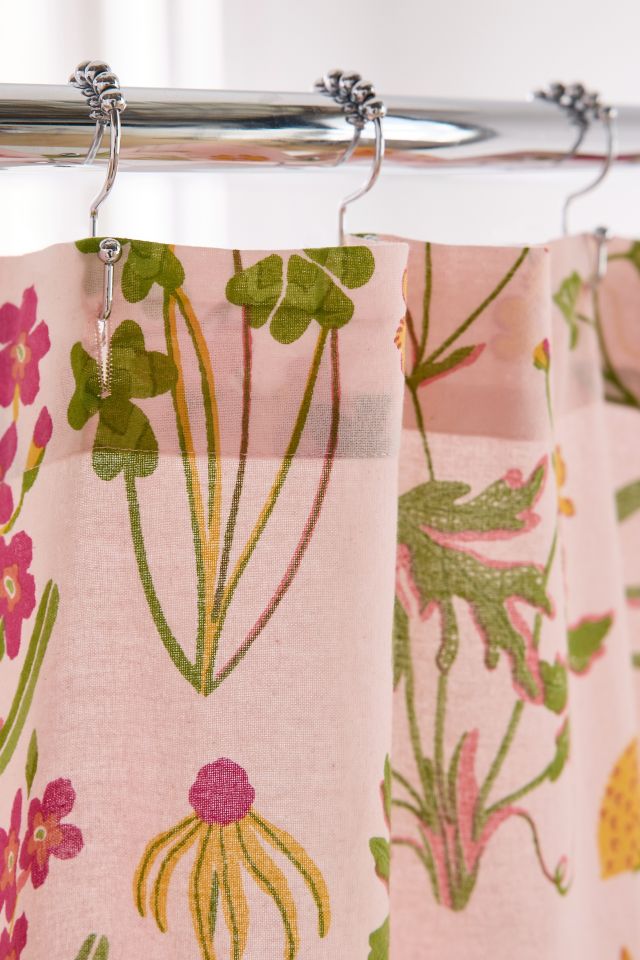Flori Wildflower Patterned Shower Curtain #2