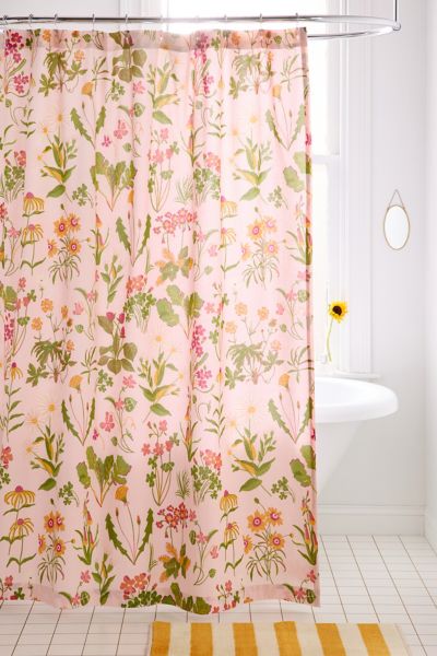 Flori Wildflower Patterned Shower Curtain