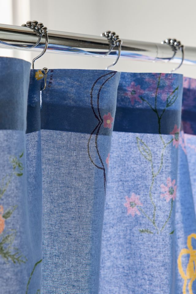 Irene Hanky Patterned Shower Curtain #2
