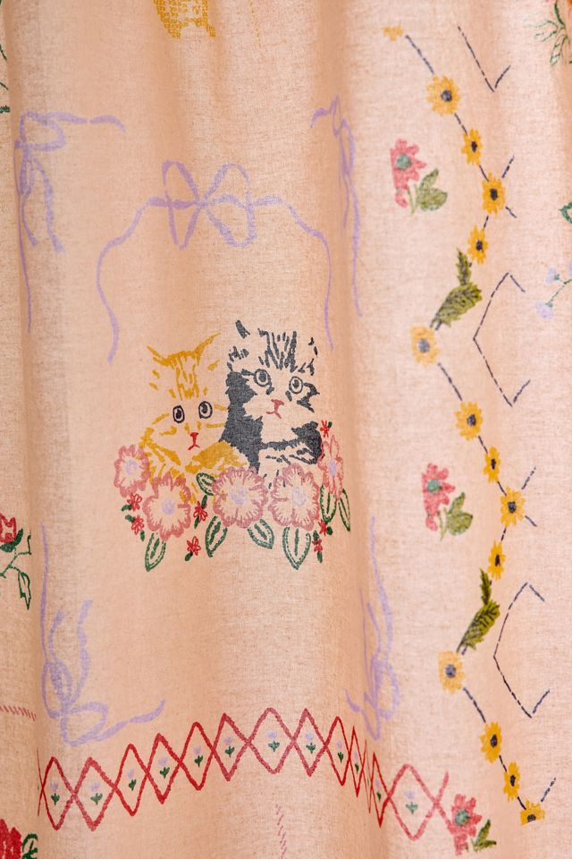 Irene Hankies Patterned Shower Curtain #1