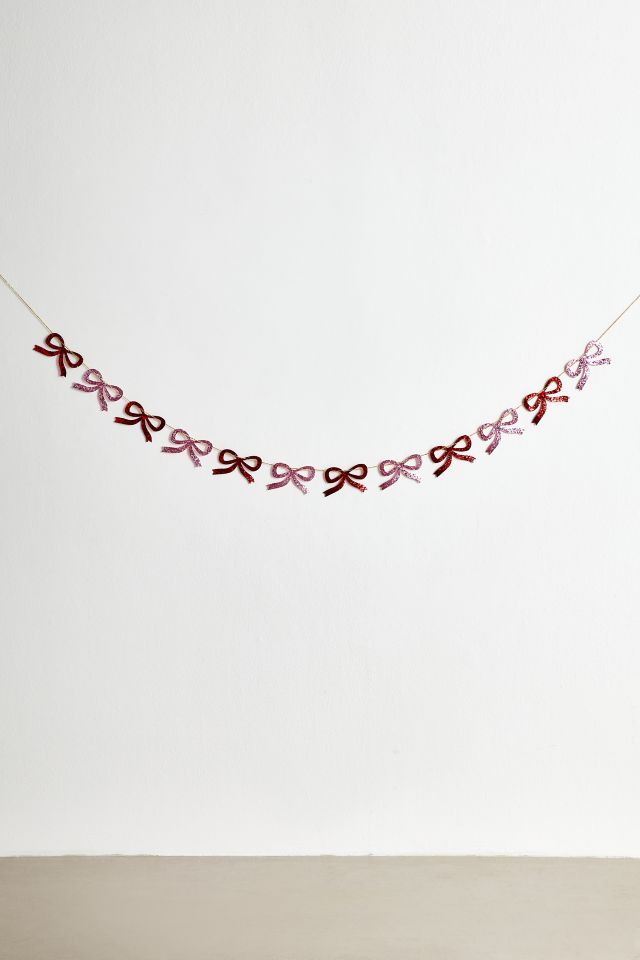 Meri Meri Glitter Bow Garland #1