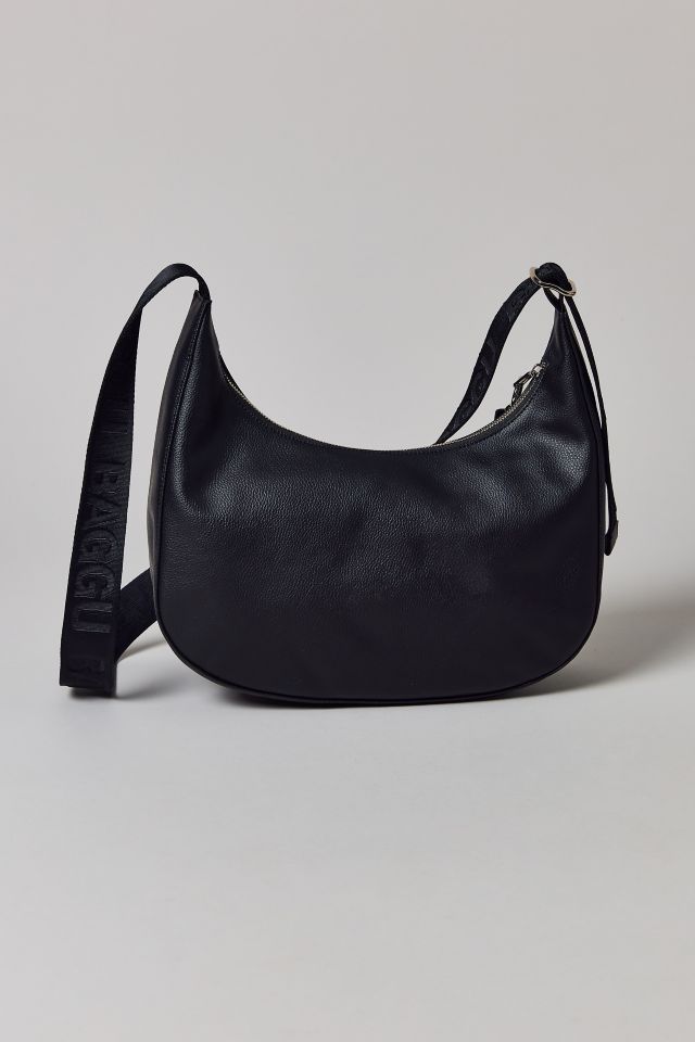 BAGGU Medium Recycled Leather Crescent Bag #3