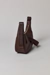 BAGGU Medium Recycled Leather Crescent Bag