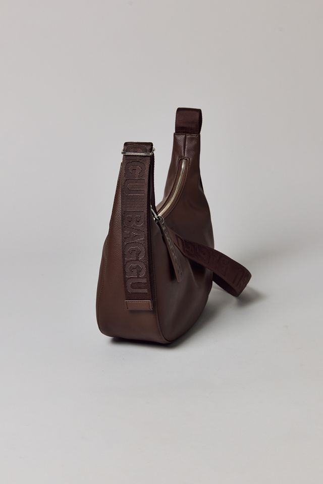 BAGGU Medium Recycled Leather Crescent Bag #2