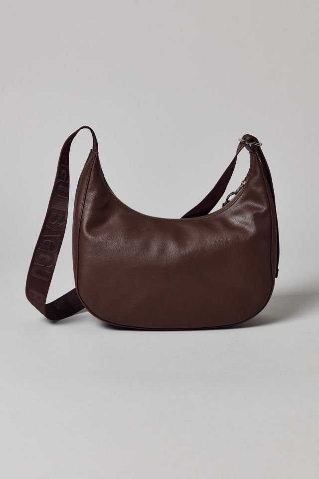 BAGGU Medium Recycled Leather Crescent Bag #3