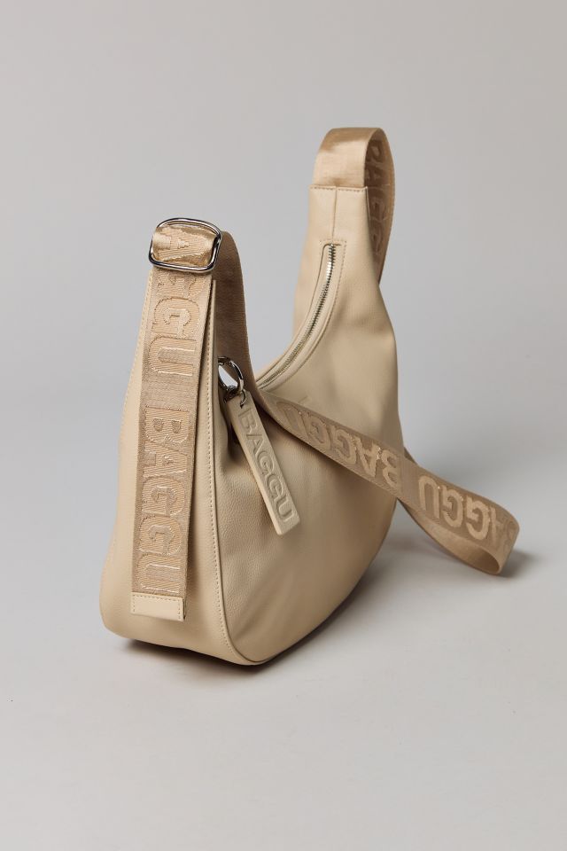 BAGGU Recycled Leather Medium Crescent Bag #3