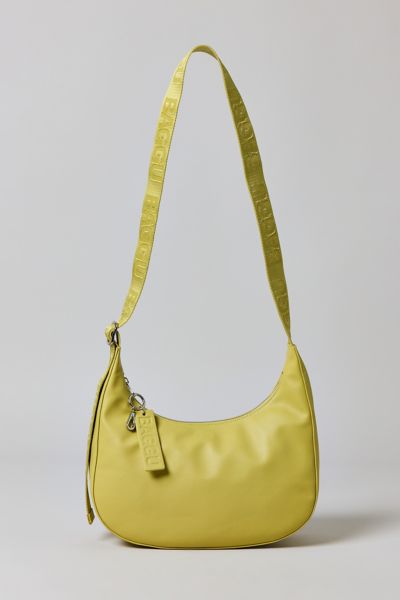 Baggu Medium Recycled Leather Crescent Bag In Straw, Women's At Urban Outfitters