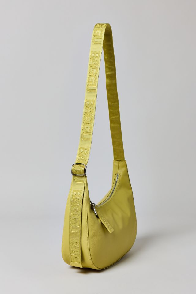 BAGGU Recycled Leather Medium Crescent Bag #1