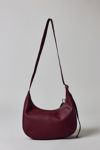 BAGGU Medium Recycled Leather Crescent Bag