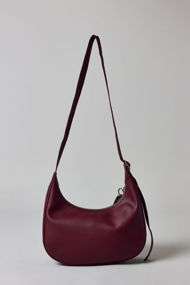 BAGGU Medium Recycled Leather Crescent Bag #3