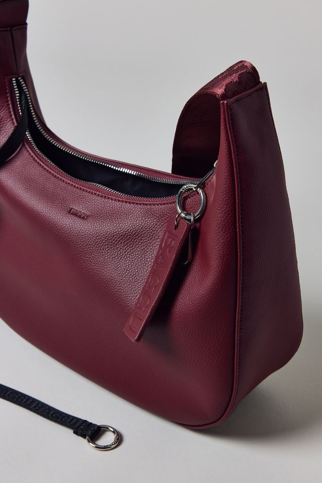 BAGGU Medium Recycled Leather Crescent Bag #4