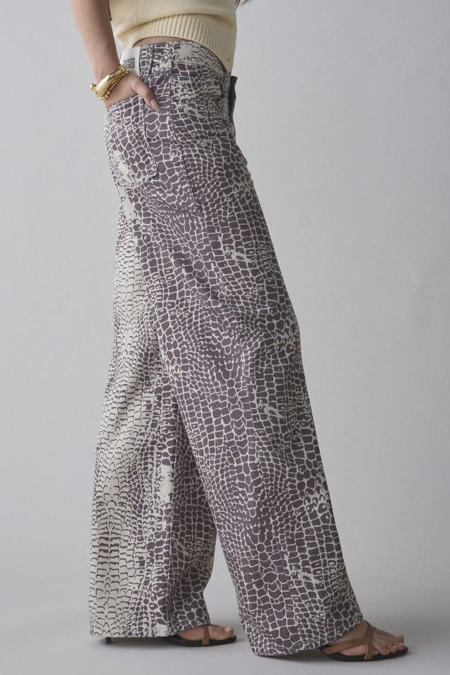 The Ragged Priest Bite Printed Wide-Leg Jean #2