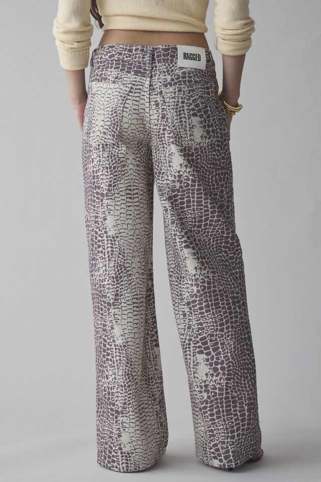 The Ragged Priest Bite Printed Wide-Leg Jean #3