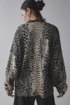 The Ragged Priest Croc Print Oversized Sweater