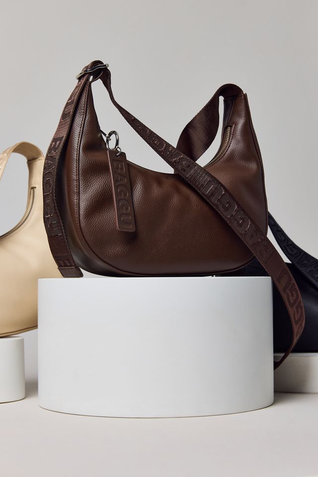 BAGGU Small Recycled Leather Crescent Bag | Urban Outfitters BAGGU Small Recycled Leather Crescent Bag | Urban Outfitters
