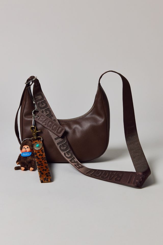 BAGGU Small Recycled Leather Crescent Bag #2
