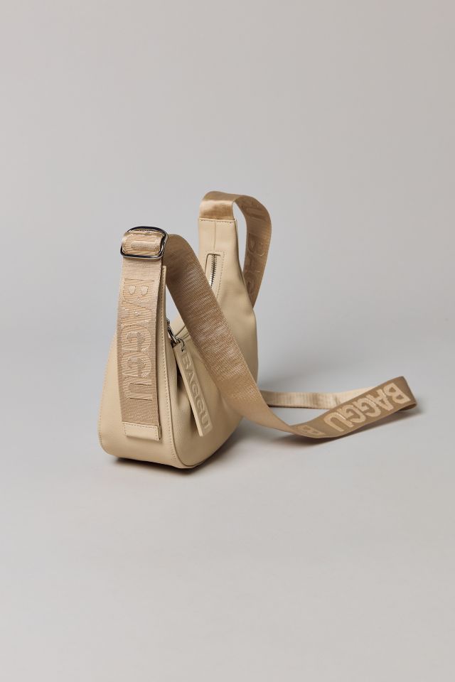 BAGGU Small Recycled Leather Crafted Crescent Bag #2