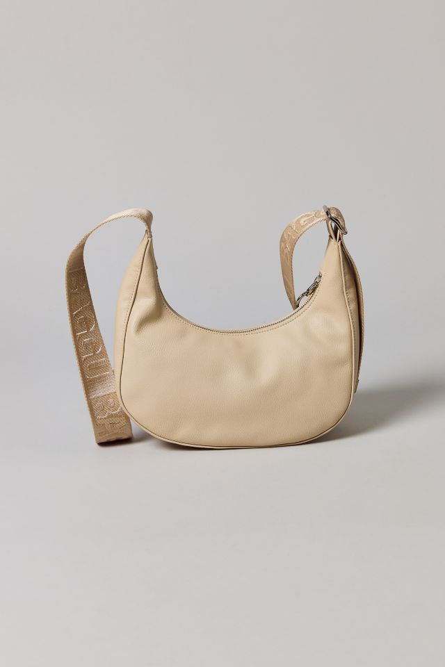 BAGGU Small Recycled Leather Crafted Crescent Bag #3