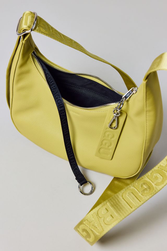 BAGGU Small Recycled Leather Crafted Crescent Bag #3