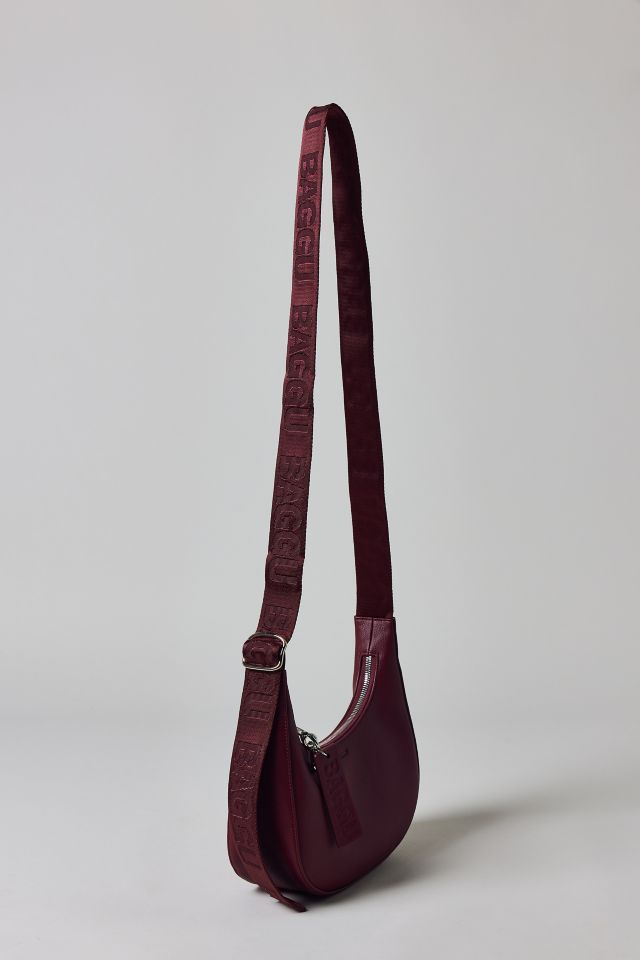 BAGGU Small Recycled Leather Crescent Bag #1