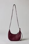BAGGU Small Recycled Leather Crescent Bag