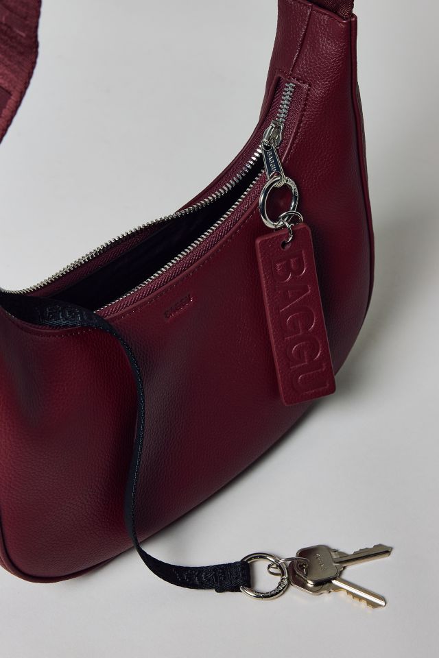 BAGGU Small Recycled Leather Crescent Bag #3