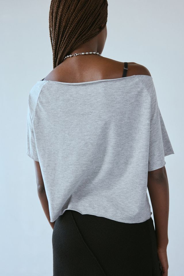 89 Graphic Off-The-Shoulder Tee #1