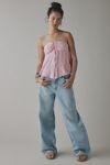 UO Eloise Convertible Tie Split-Front Tube Top