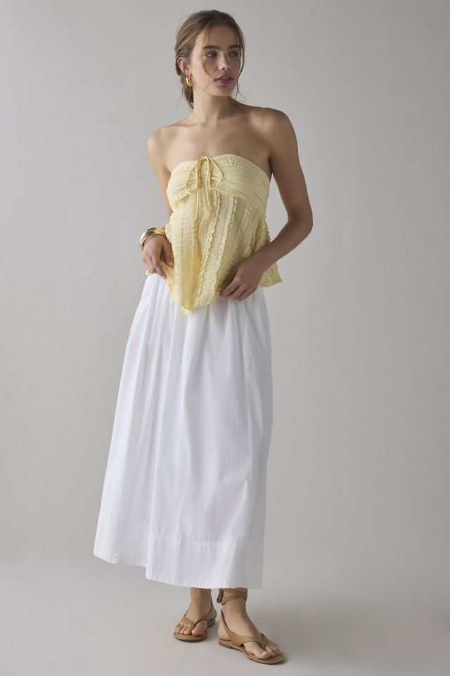 UO Eloise Convertible Tie Split-Front Tube Top