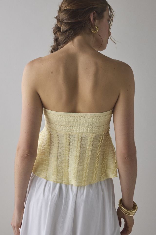 UO Eloise Convertible Tie Split-Front Tube Top