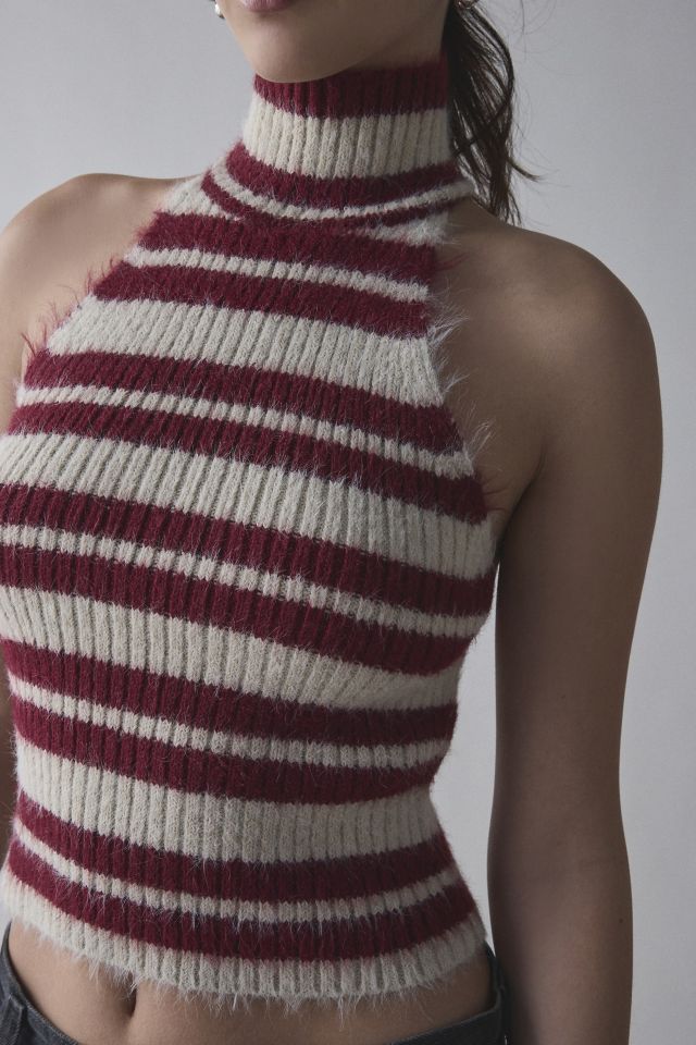 The Ragged Priest Drum High-Neck Sweater Vest Top #1